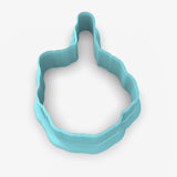 Skeleton Middle Finger Cookie Cutter | Stamp | Stencil #1