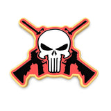 Skull Rifles Cookie Cutter | Stamp | Stencil #1