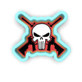 Skull Rifles Cookie Cutter | Stamp | Stencil #1