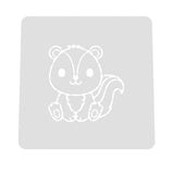 Skunk Cookie Cutter | Stamp | Stencil #1 Animals & Dinosaurs Cookie Cutter Lady MINI - 2 Inches (5cm) Stencil ONLY 