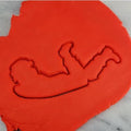 Sledding Cookie Cutter Outline #1 - Xmas / Winter / NYE