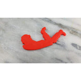 Sledding Cookie Cutter Outline #1 - Xmas / Winter / NYE