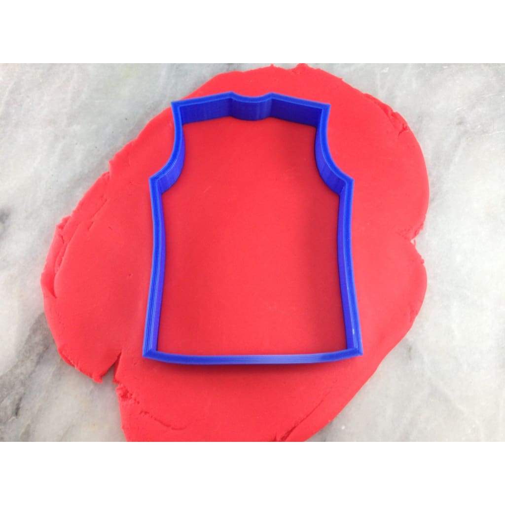Sleeveless Jersey Cookie Cutter Outline Sports Cookie Cutter Lady 