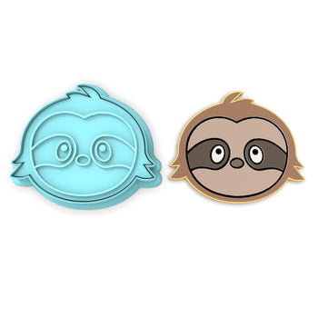 Sloth Face Cookie Cutter | Stamp | Stencil