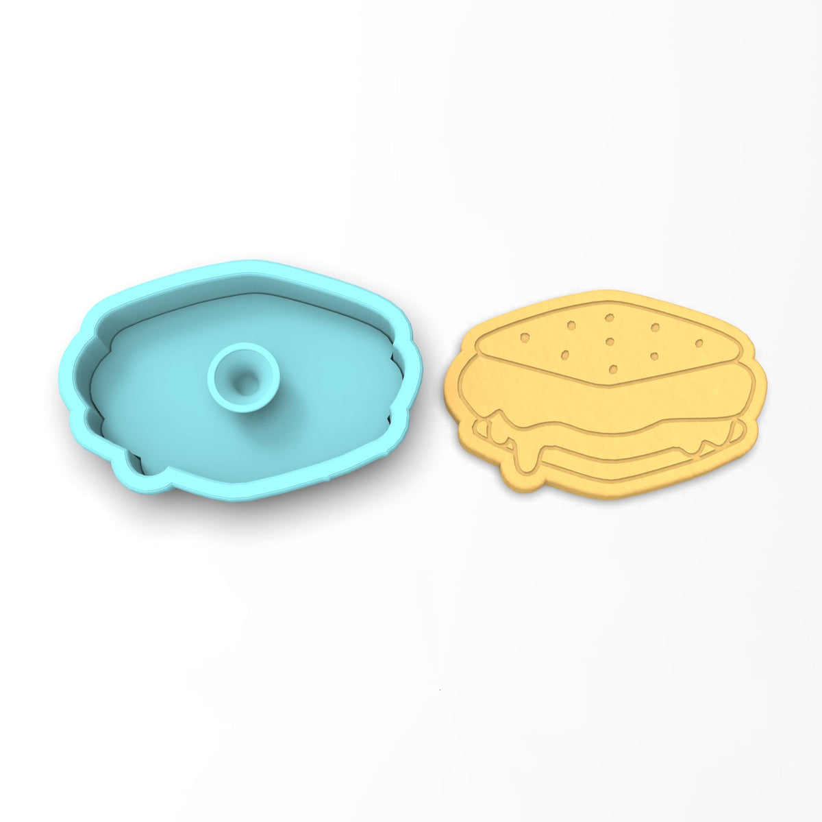 Smores Cookie Cutter | Stamp | Stencil #1