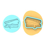 Smores Cookie Cutter | Stamp | Stencil #2A 4th of july Cookie Cutter Lady MINI - 2 Inches (5cm) **BUNDLE** Cutter + Debosser 