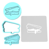 Smores Cookie Cutter | Stamp | Stencil #2A 4th of july Cookie Cutter Lady MINI - 2 Inches (5cm) **FULL SET BUNDLE** Cutter + Stamp + Stencil + Debosser **BEST DEAL** 