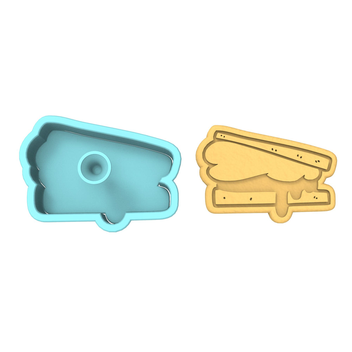 Smores Cookie Cutter | Stamp | Stencil #2A 4th of july Cookie Cutter Lady 