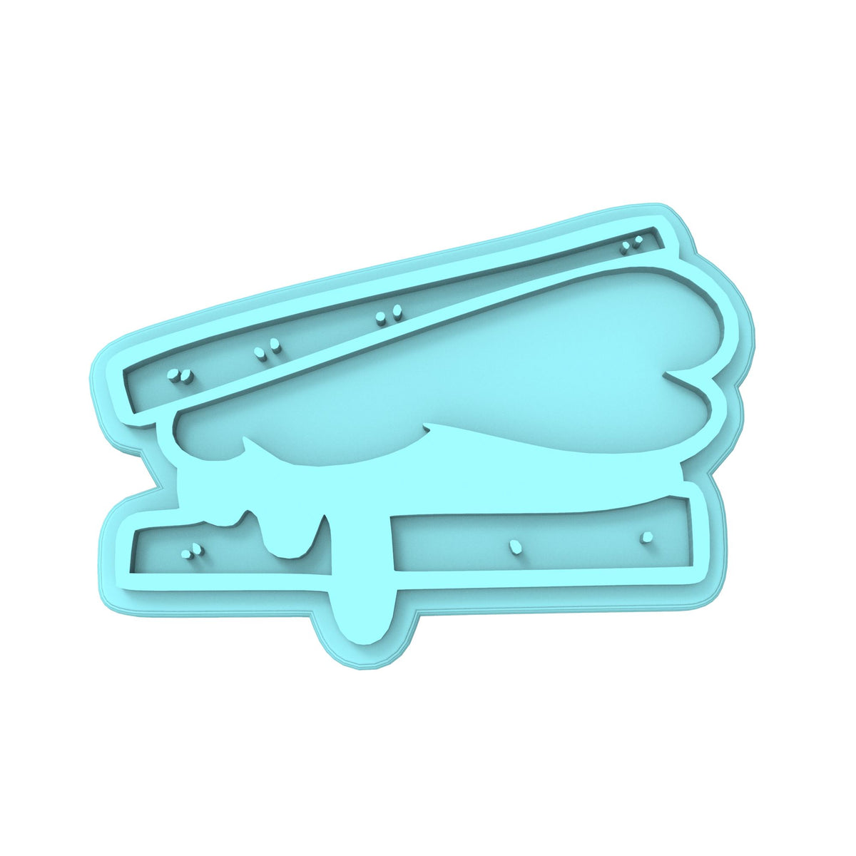 Smores Cookie Cutter | Stamp | Stencil #2A 4th of july Cookie Cutter Lady MINI - 2 Inches (5cm) Stamp ONLY 