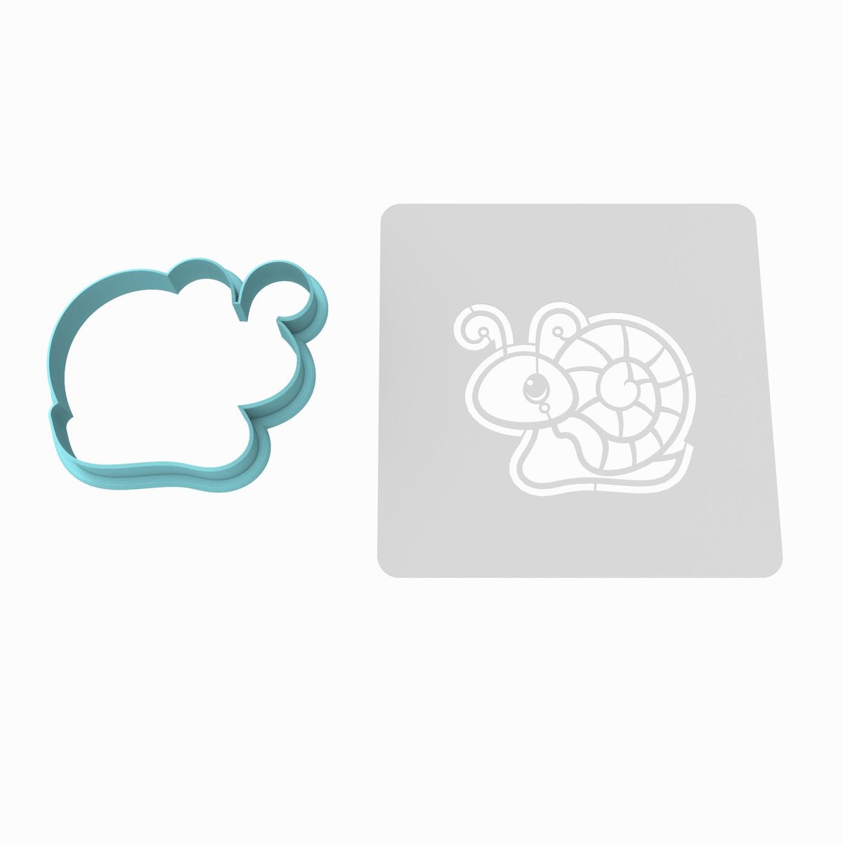 Snail Cookie Cutter | Stamp | Stencil #1