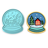 Snow Globe Cookie Cutter | Stamp | Stencil #2