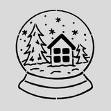 Snow Globe Cookie Cutter | Stamp | Stencil #2