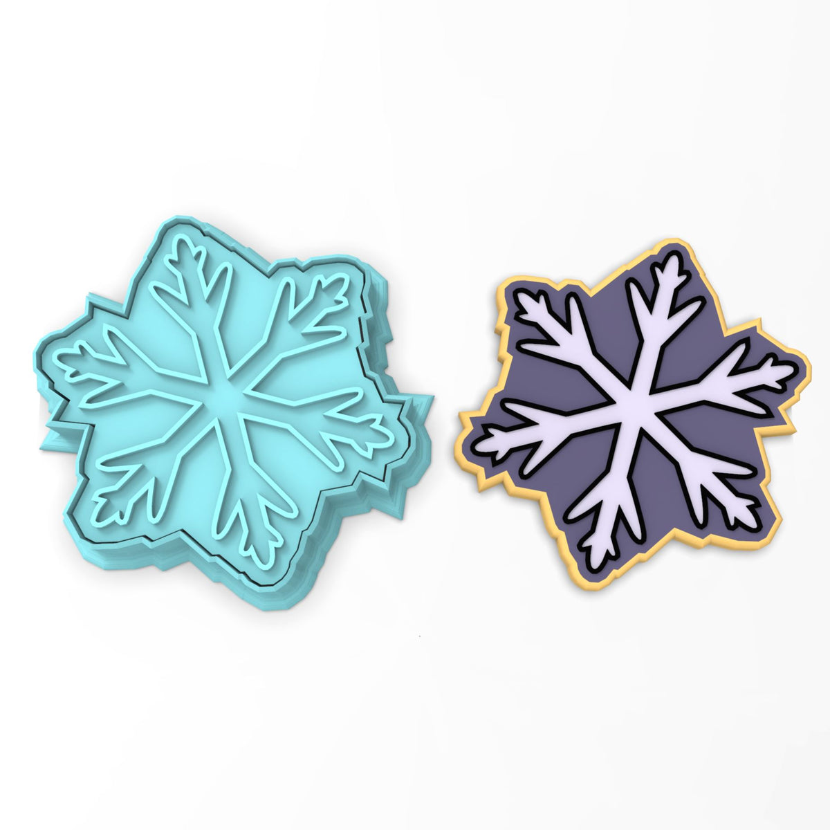 Snowflake Cookie Cutter | Stamp | Stencil #1