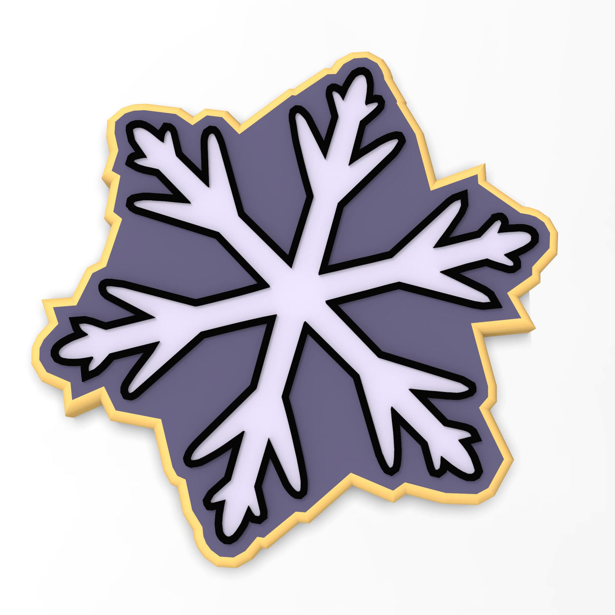 Snowflake Cookie Cutter | Stamp | Stencil #1