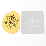 Snowflake Cookie Cutter | Stamp | Stencil #1 Xmas / Winter / NYE Cookie Cutter Lady MINI - 2 Inches (5cm) Stencil ONLY 
