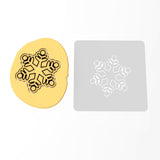 Snowflake Cookie Cutter | Stamp | Stencil #2 Xmas / Winter / NYE Cookie Cutter Lady MINI - 2 Inches (5cm) Stencil ONLY 