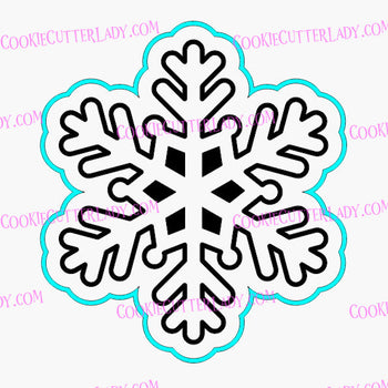 Snowflake Cookie Cutter | Stamp | Stencil #4