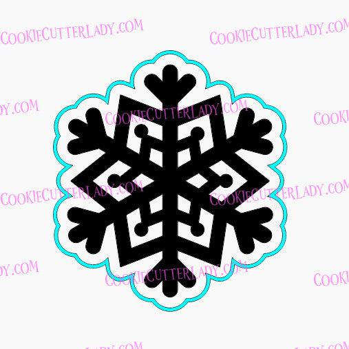 Snowflake Cookie Cutter | Stamp | Stencil #6