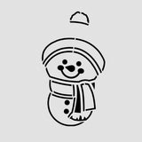 Snowman Cookie Cutter  Outline & Stamp #2