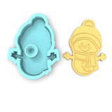 Snowman Cookie Cutter  Outline & Stamp #2