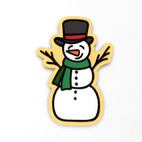 Snowman Cookie Cutter | Stamp | Stencil #3