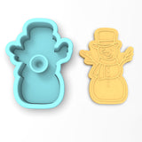 Snowman Cookie Cutter | Stamp | Stencil #3