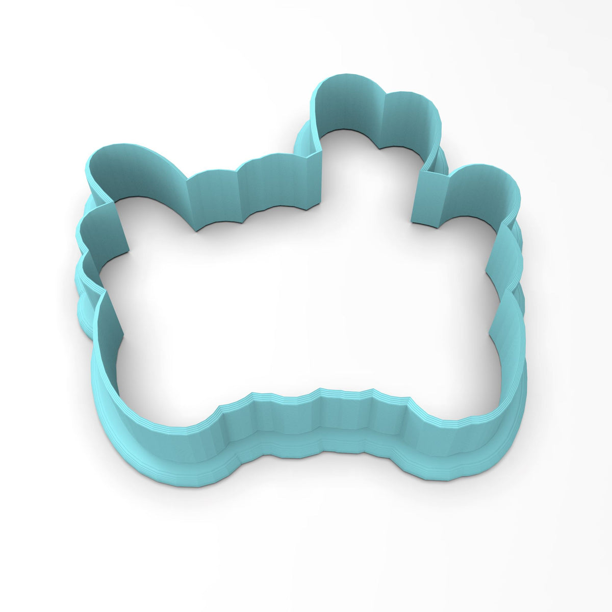 Snuggle Bunny Cookie Cutter | Stamp | Stencil #1