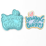 Snuggle Bunny Cookie Cutter | Stamp | Stencil #1