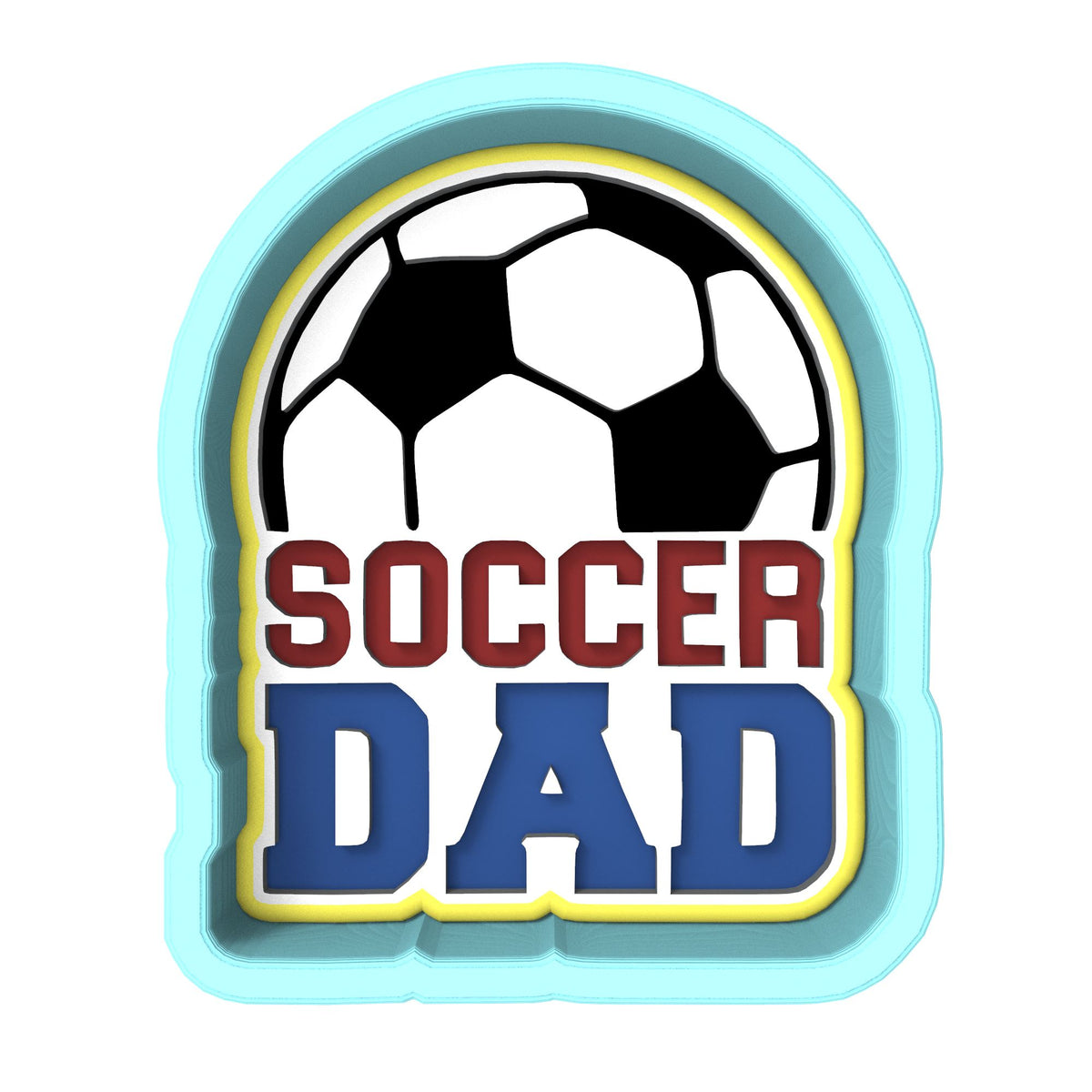 Soccer Dad Cookie Cutter | Stamp | Stencil #1