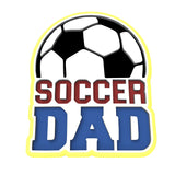 Soccer Dad Cookie Cutter | Stamp | Stencil #1