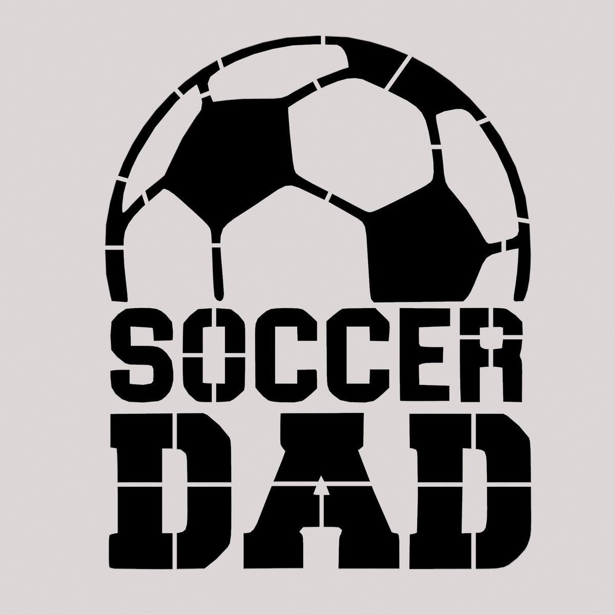 Soccer Dad Cookie Cutter | Stamp | Stencil #1