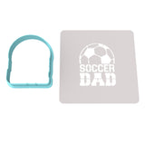 Soccer Dad Cookie Cutter | Stamp | Stencil #1