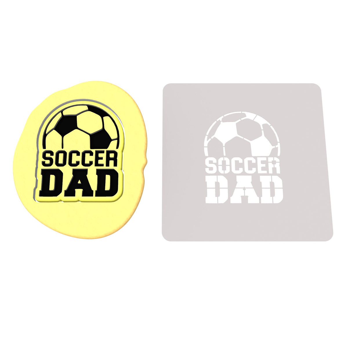 Soccer Dad Cookie Cutter | Stamp | Stencil #1
