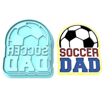 Soccer Dad Cookie Cutter | Stamp | Stencil #1