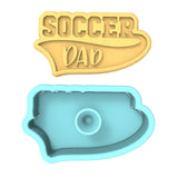 Soccer Dad Cookie Cutter | Stamp | Stencil #2 Animals & Dinosaurs Cookie Cutter Lady 