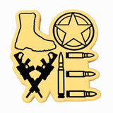 Soldier Love Cookie Cutter | Stamp | Stencil #1