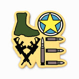 Soldier Love Cookie Cutter | Stamp | Stencil #1