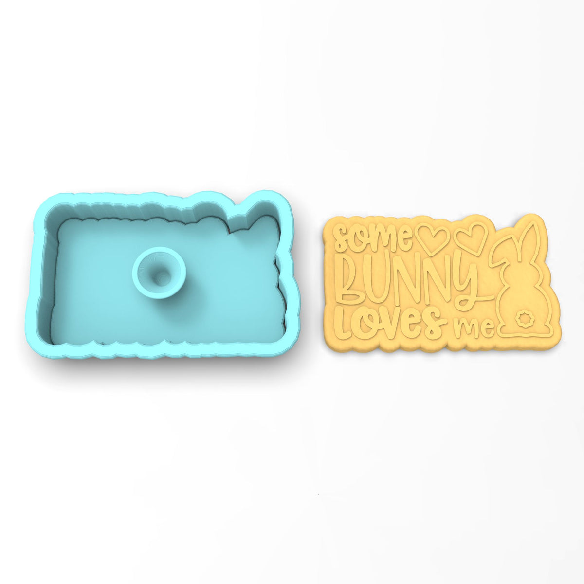 Some Bunny Loves Me Cookie Cutter | Stamp | Stencil #1