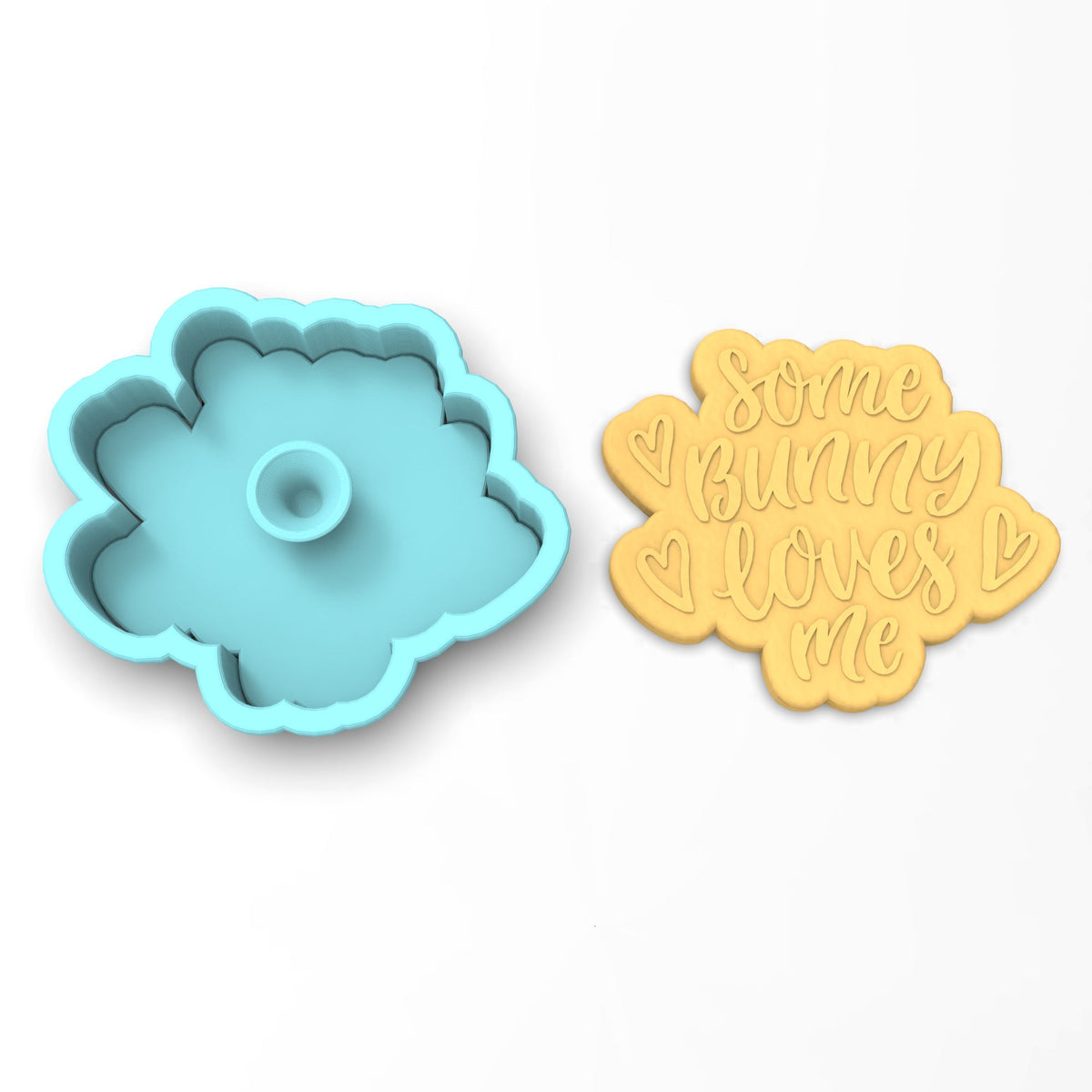 Some Bunny Loves Me Cookie Cutter | Stamp | Stencil #2