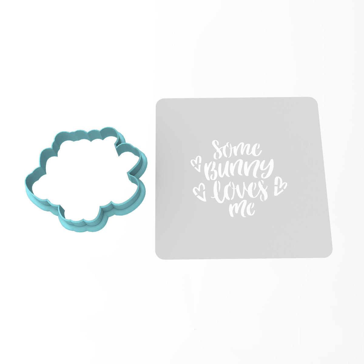 Some Bunny Loves Me Cookie Cutter | Stamp | Stencil #2