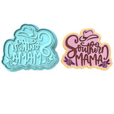 Southern Mama Cookie Cutter | Stamp | Stencil Cookie Cutters Cookie Cutter Lady 2 Inch Small Cupcake Cutter + Stamp No