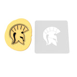 Spartan Helmet Cookie Cutter | Stamp | Stencil #1 Boys/ Army / Outdoorsman Cookie Cutter Lady 2 Inch Small Cupcake Stamp Only Yes