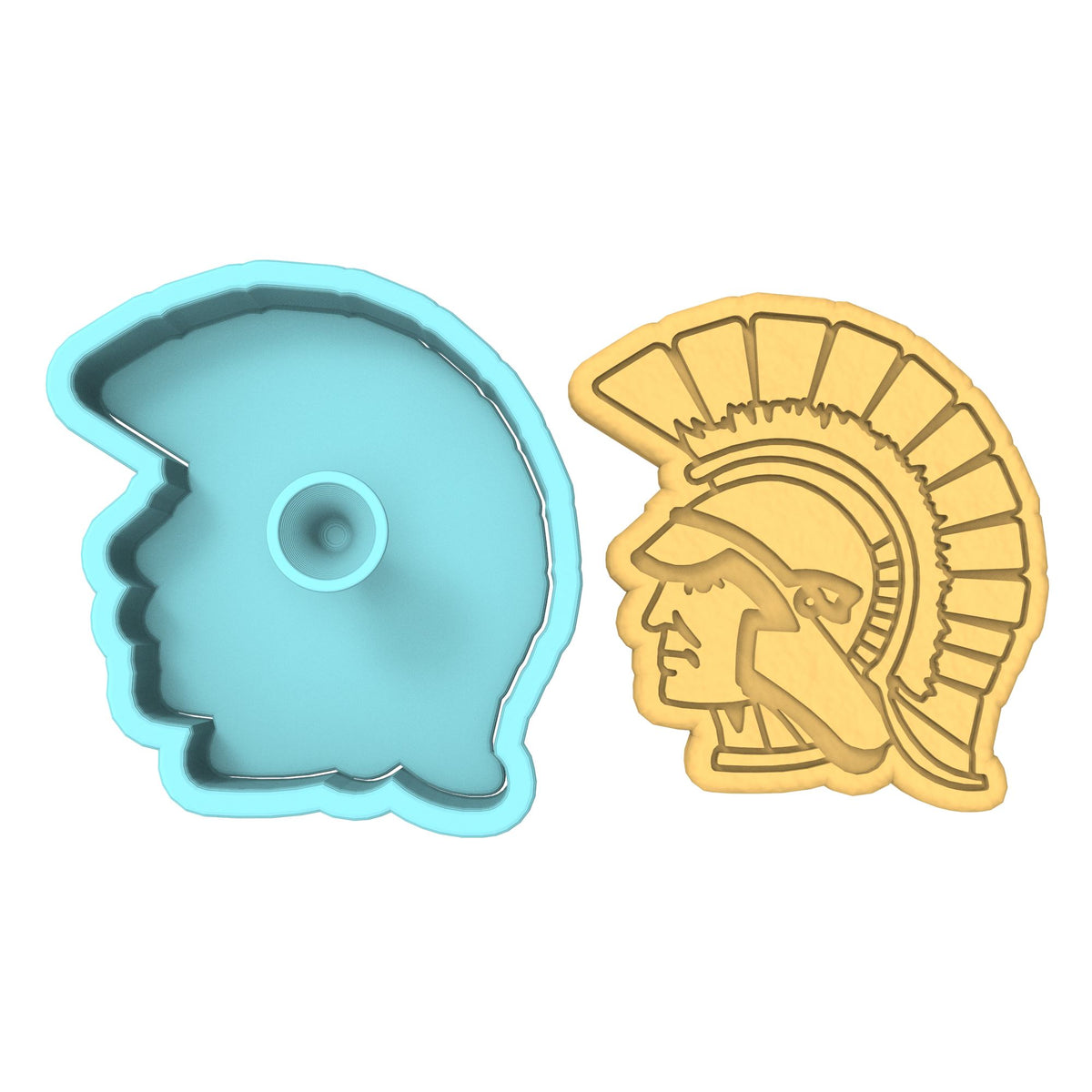 Spartan Trojan Warrior Cookie Cutter | Stamp | Stencil #1 Animals & Dinosaurs Cookie Cutter Lady 