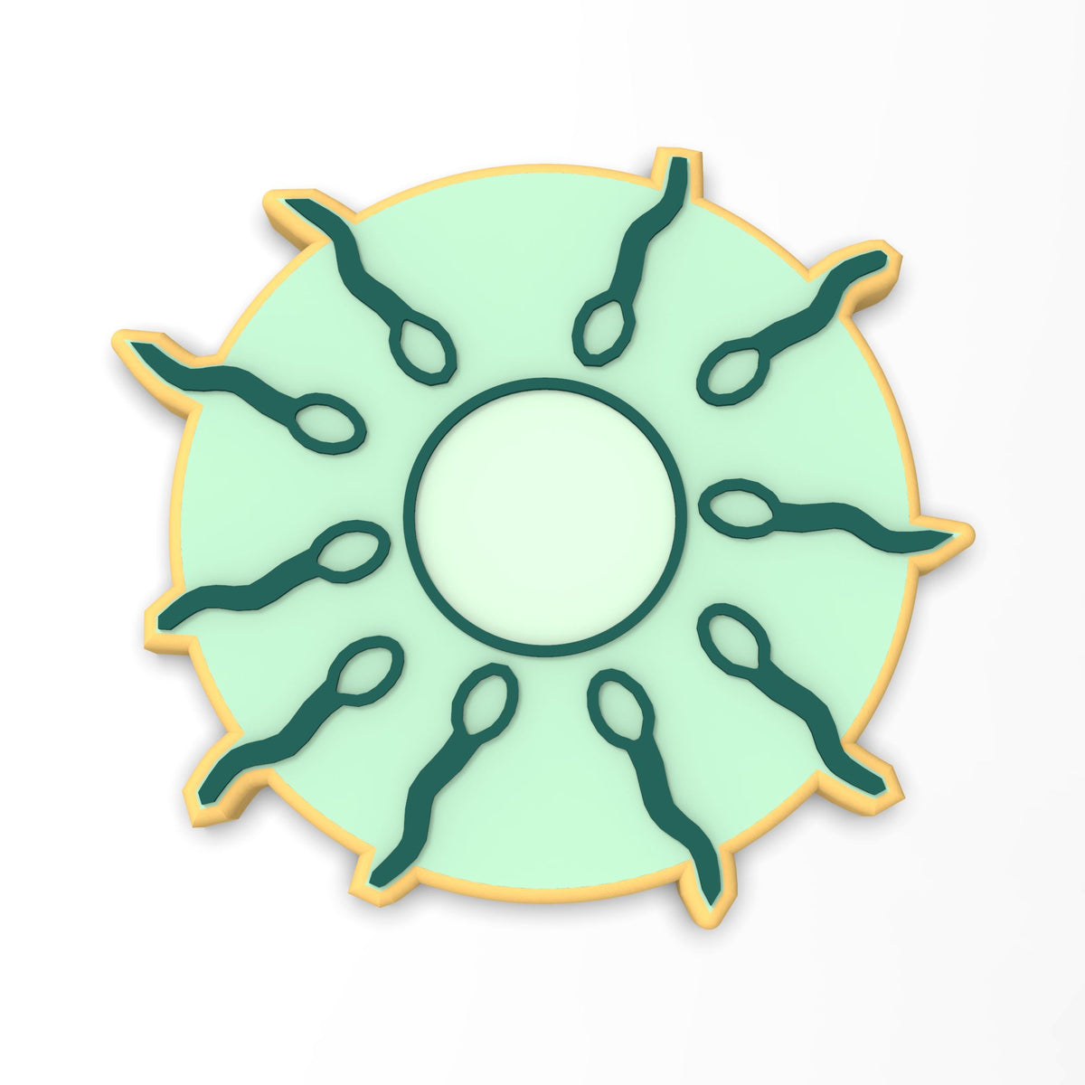 Sperm Fertilization Cookie Cutter | Stamp | Stencil