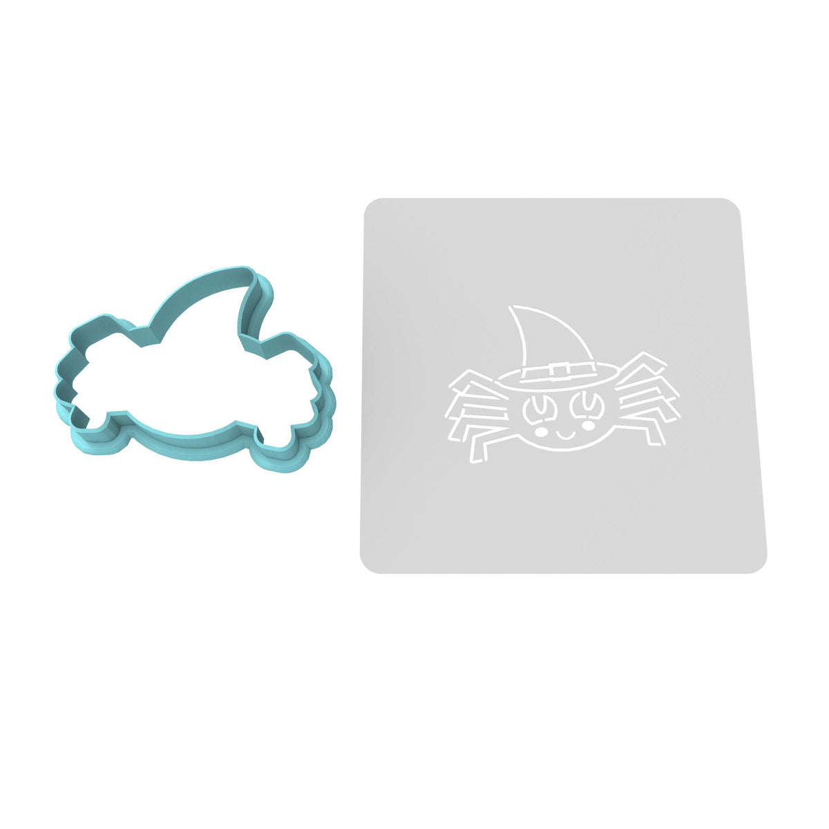 Spider with Hat Cookie Cutter | Stamp | Stencil #1