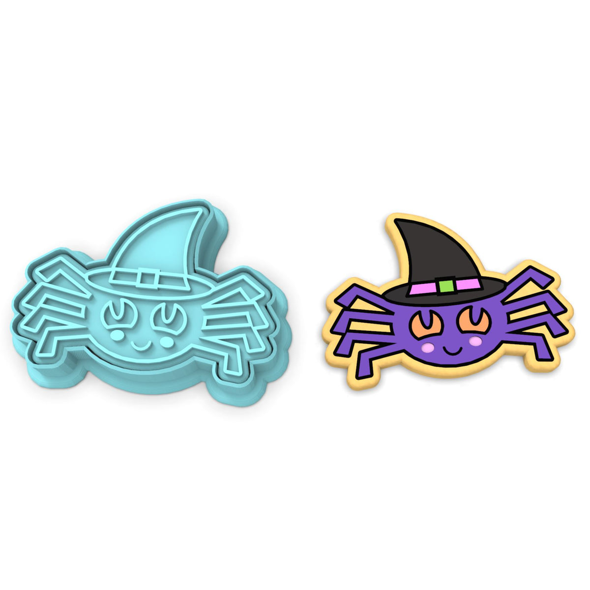 Spider with Hat Cookie Cutter | Stamp | Stencil #1