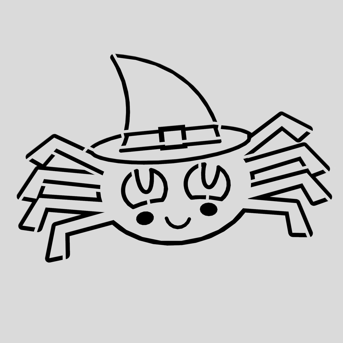 Spider with Hat Cookie Cutter | Stamp | Stencil #1