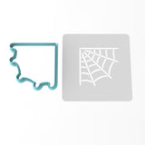 Spiderweb Corner Cookie Cutter | Stamp | Stencil #1