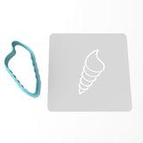 Spiral Nautilus Seashell Cookie Cutter | Stamp | Stencil #1