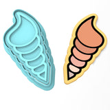 Spiral Nautilus Seashell Cookie Cutter | Stamp | Stencil #1
